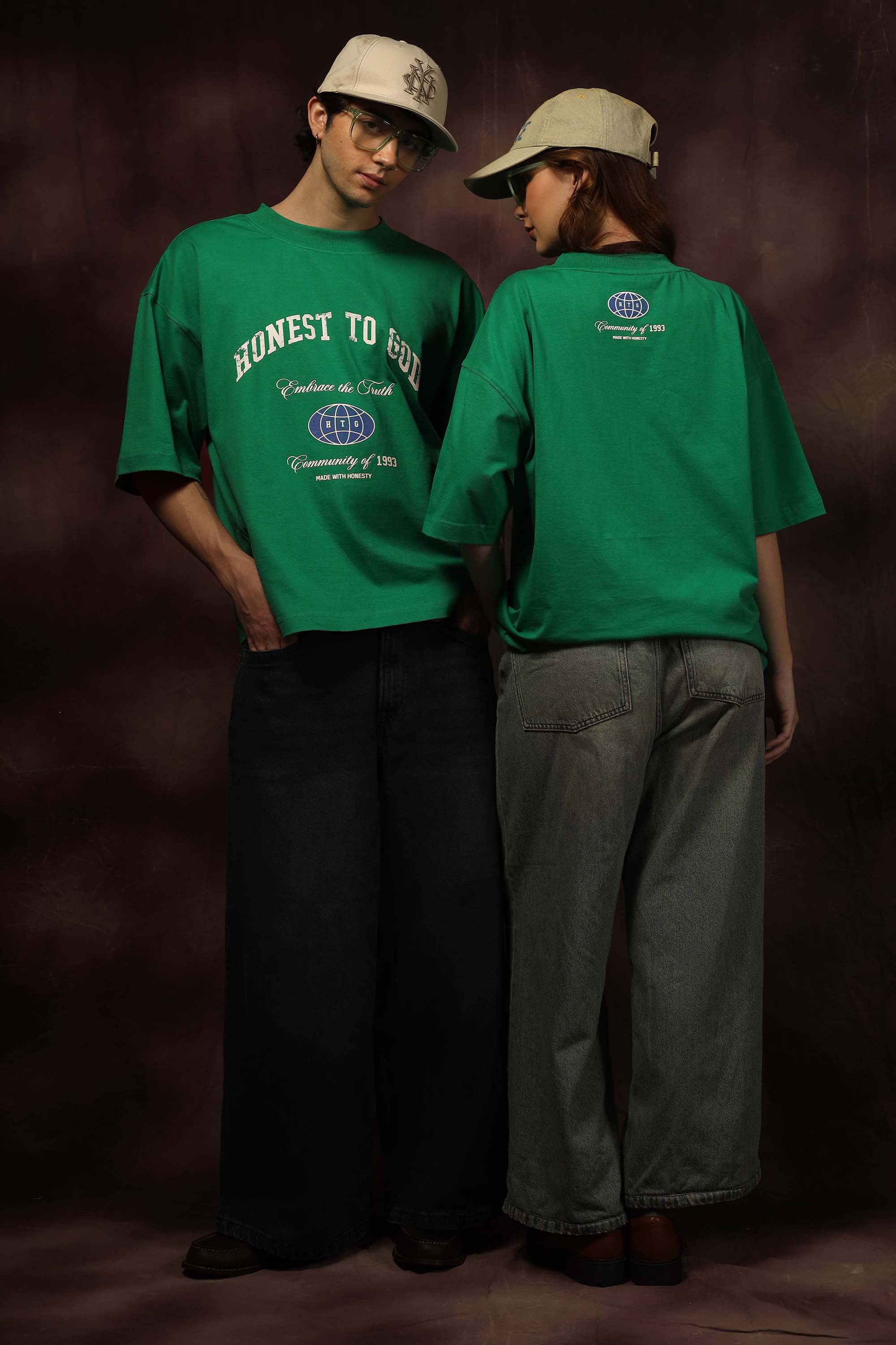 Community Green Box Fit Tee