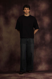 Black Blank Box Fit Tshirt