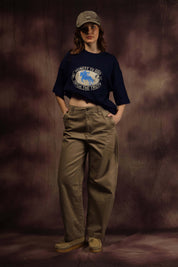 Aim Navy Blue Box Fit Tee