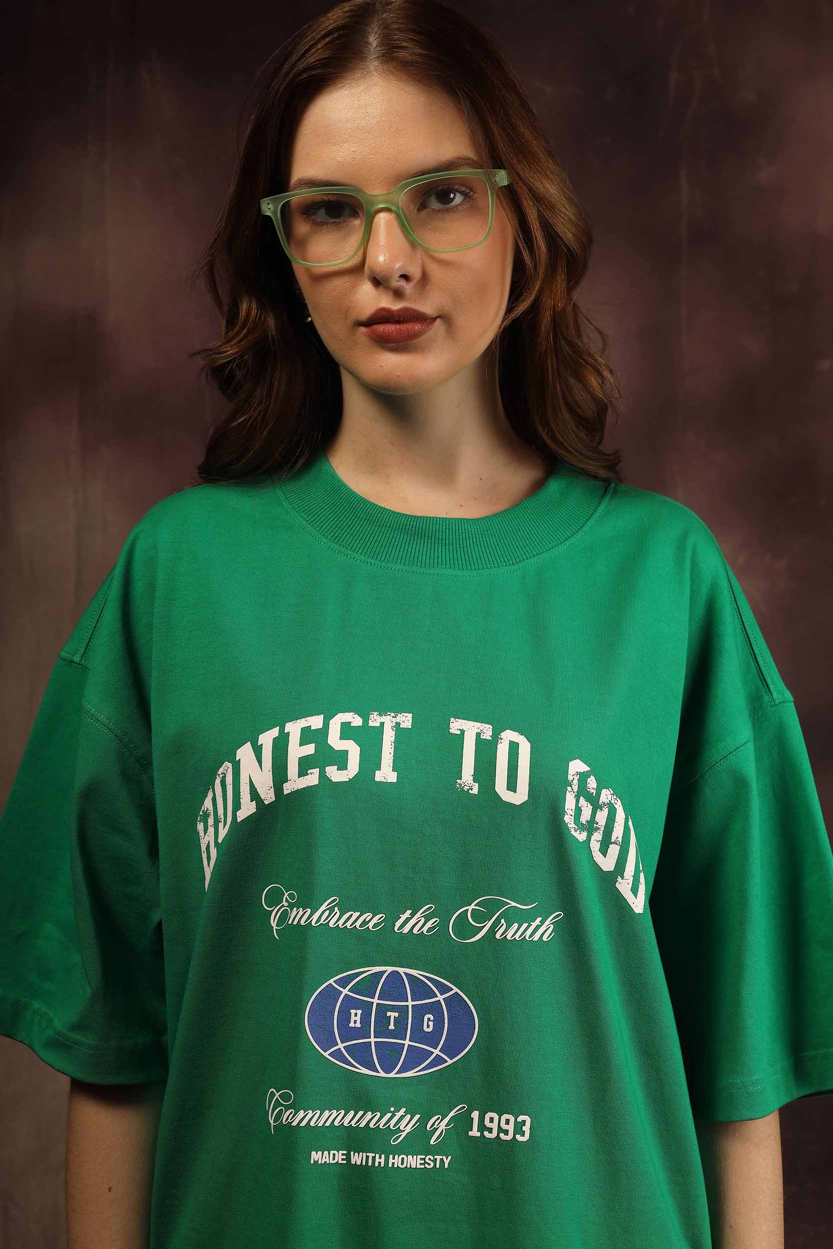 Community Green Box Fit Tee