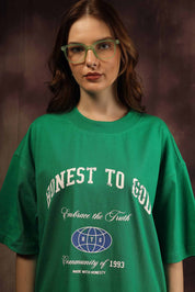 Community Green Box Fit Tee