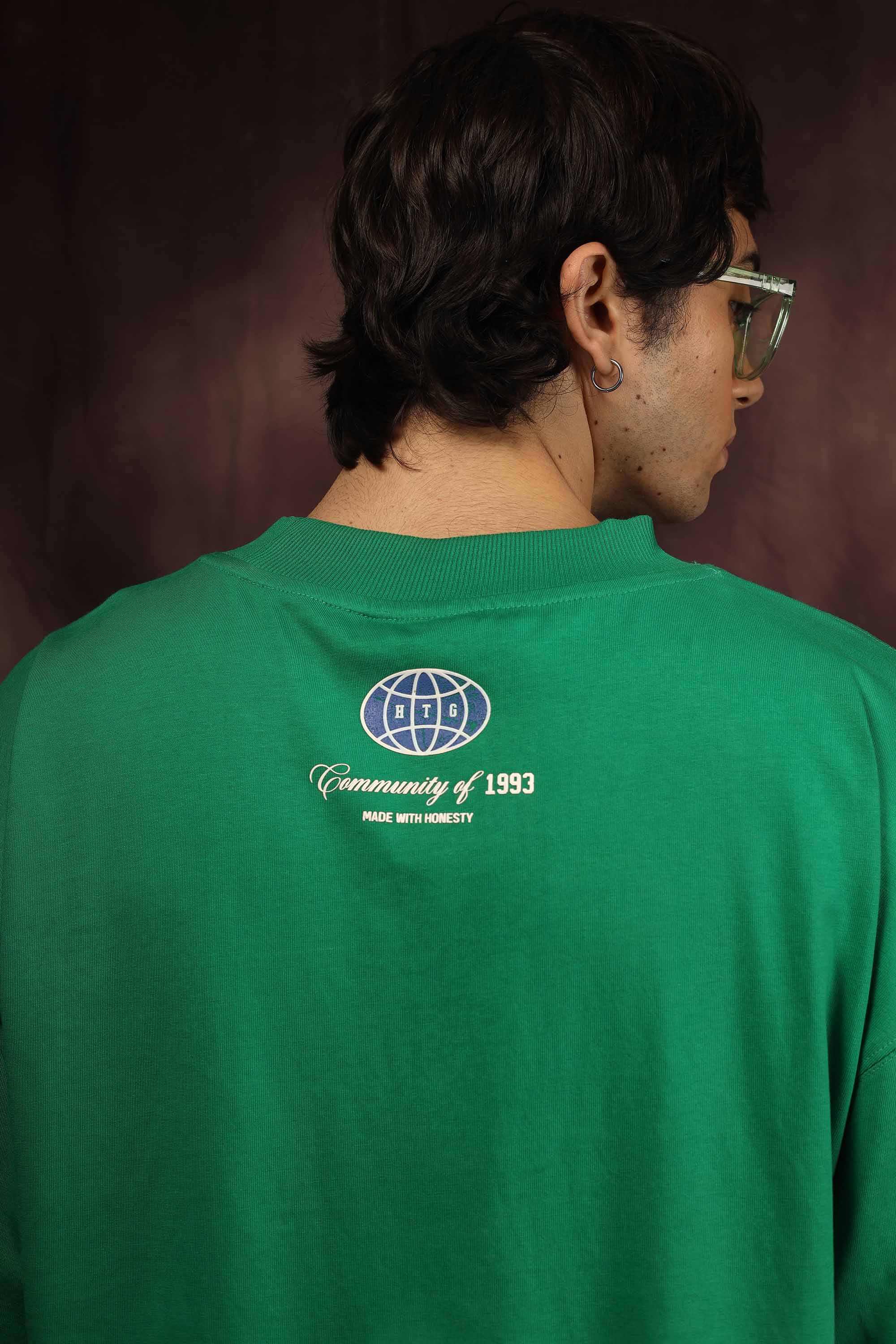 Community Green Box Fit Tee