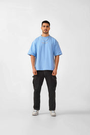 SKY BLUE BOX FIT T-SHIRT