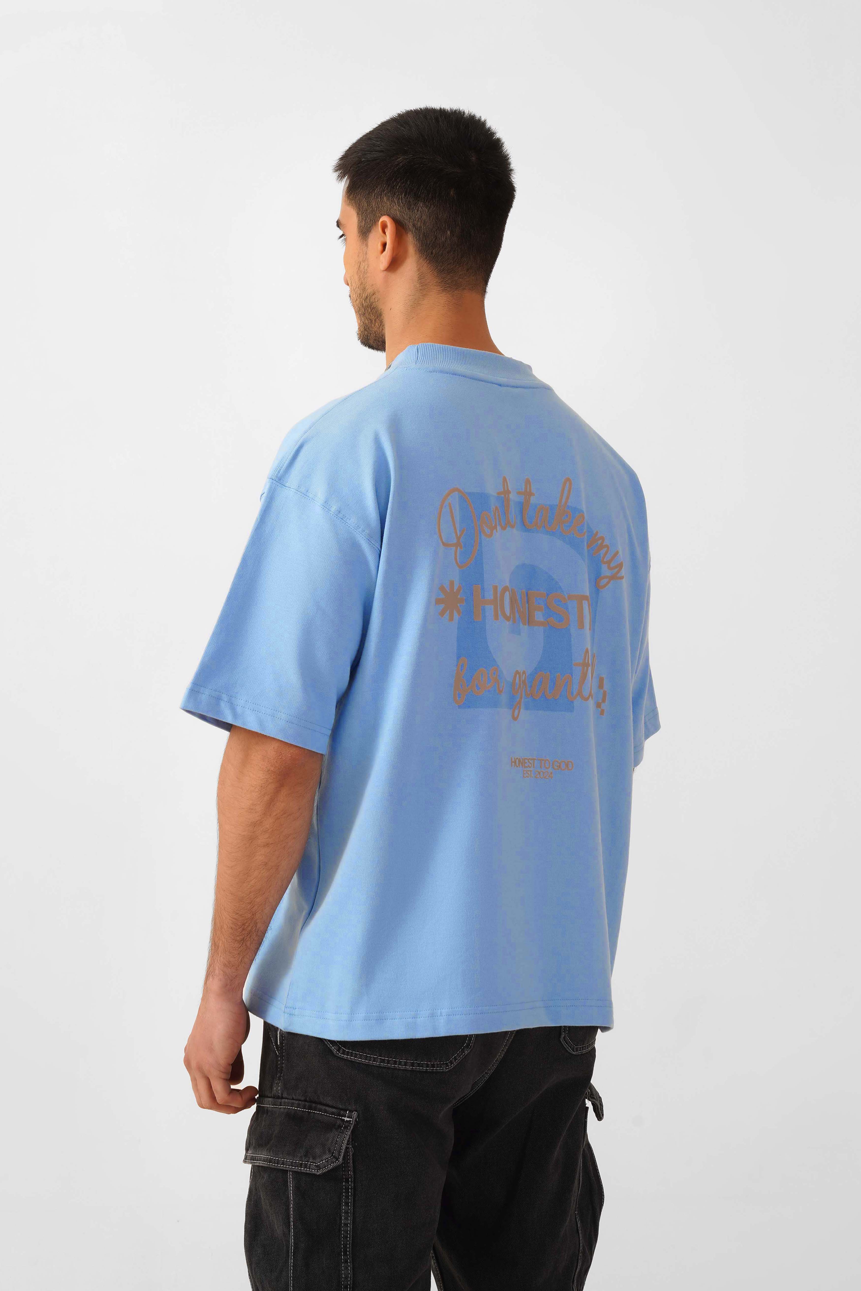 Sky Blue Box Fit T-shirt – Honest to God