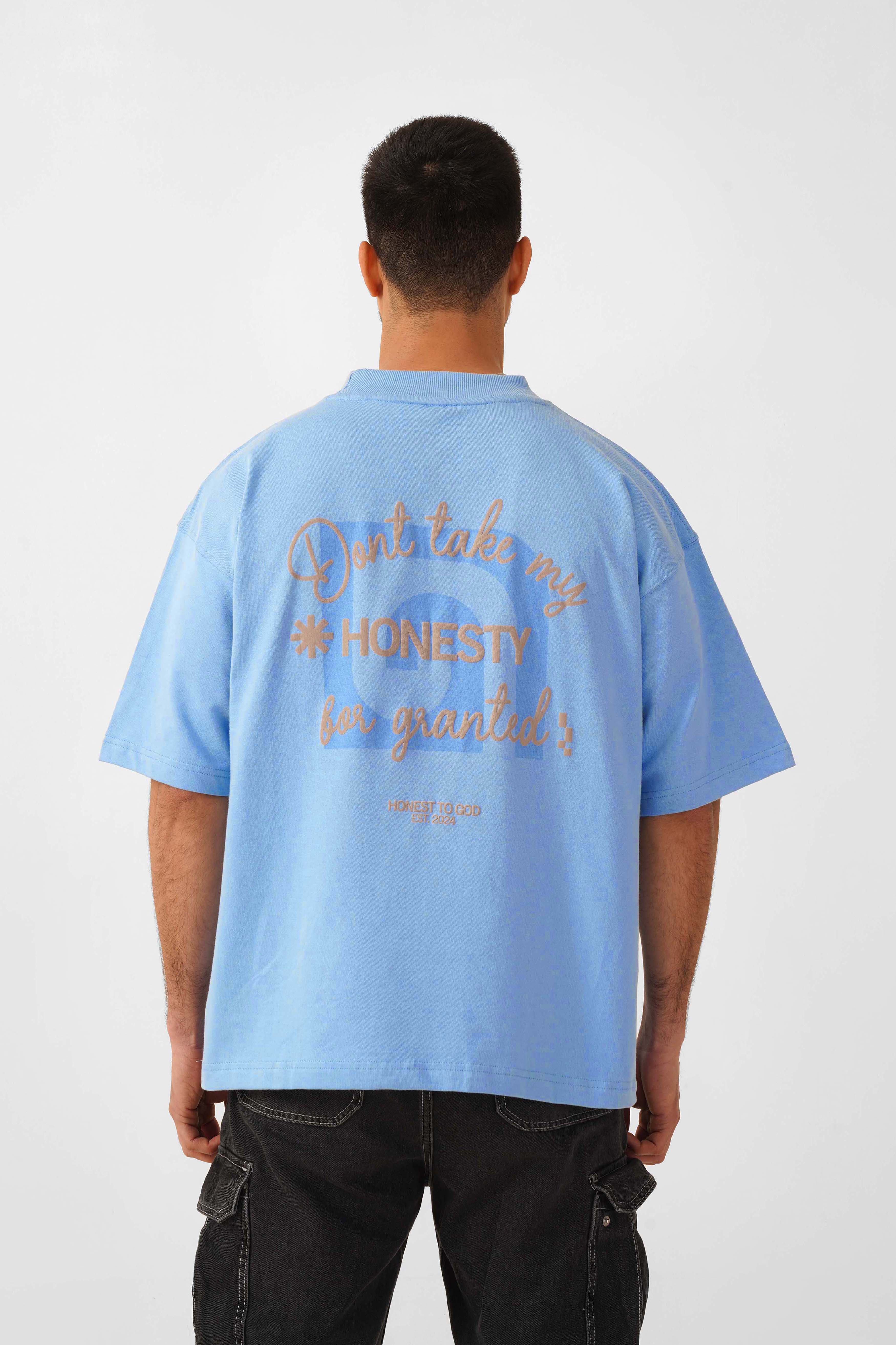 SKY BLUE BOX FIT T-SHIRT