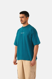 MIDNIGHT GREEN BOX FIT T-SHIRT