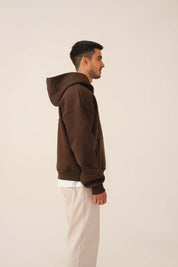 BISTRE BROWN BOX FIT HOODIE