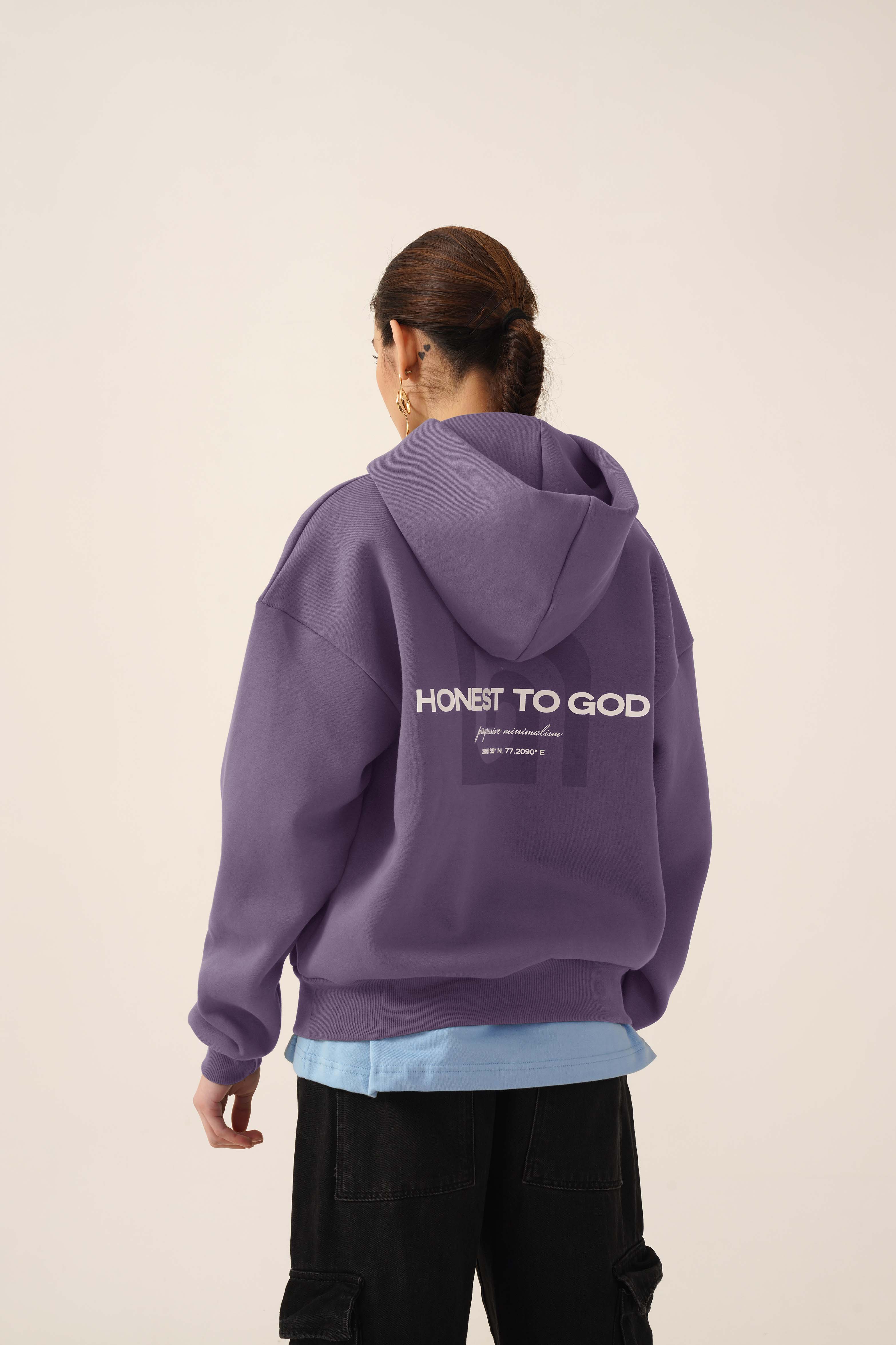 OLD LAVENDER BOX FIT HOODIE