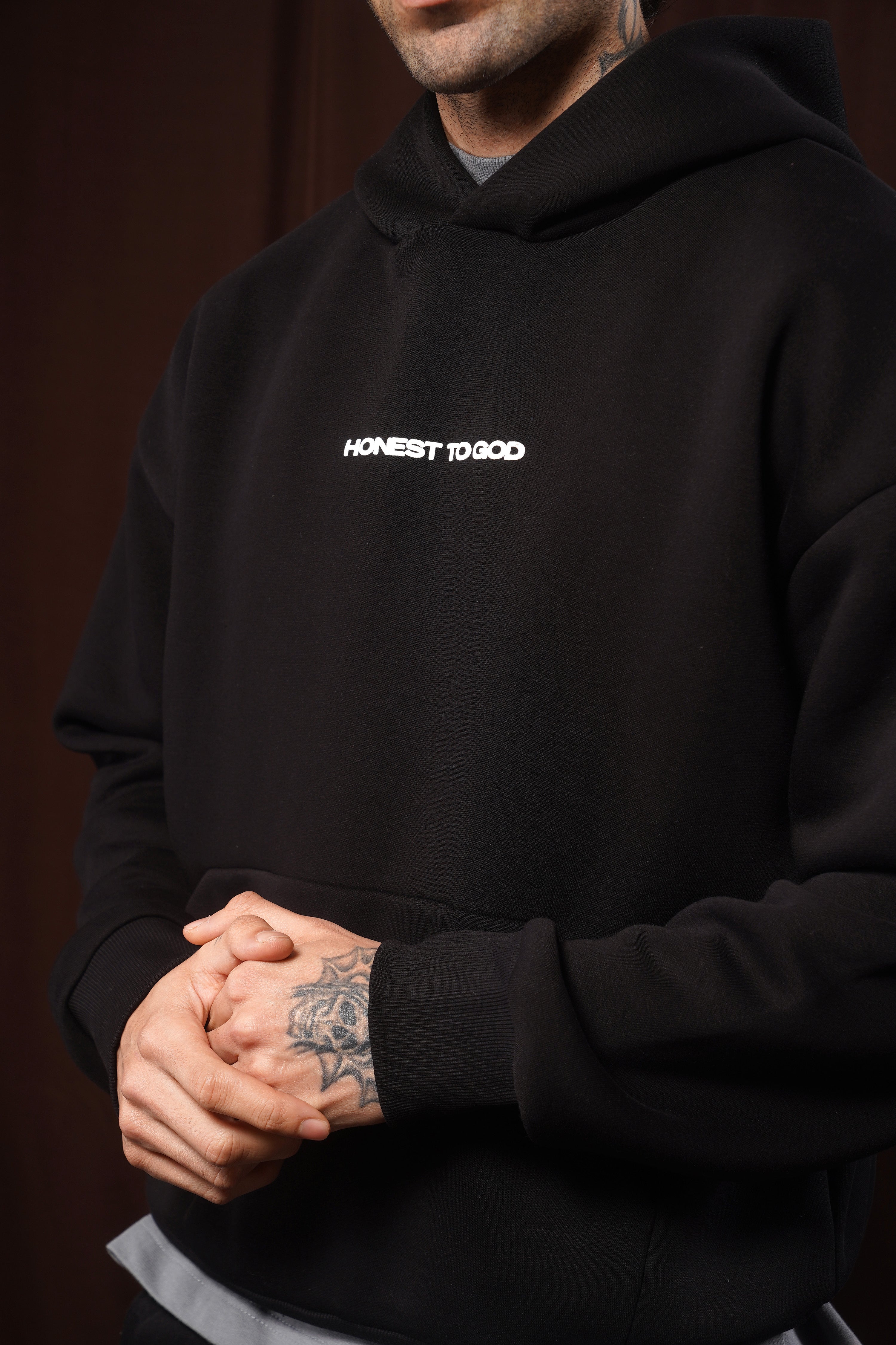 BLACK BOX FIT HOODIE