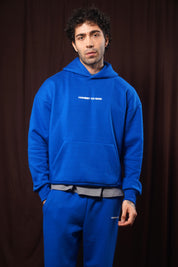 COBALT BLUE BOX FIT HOODIE