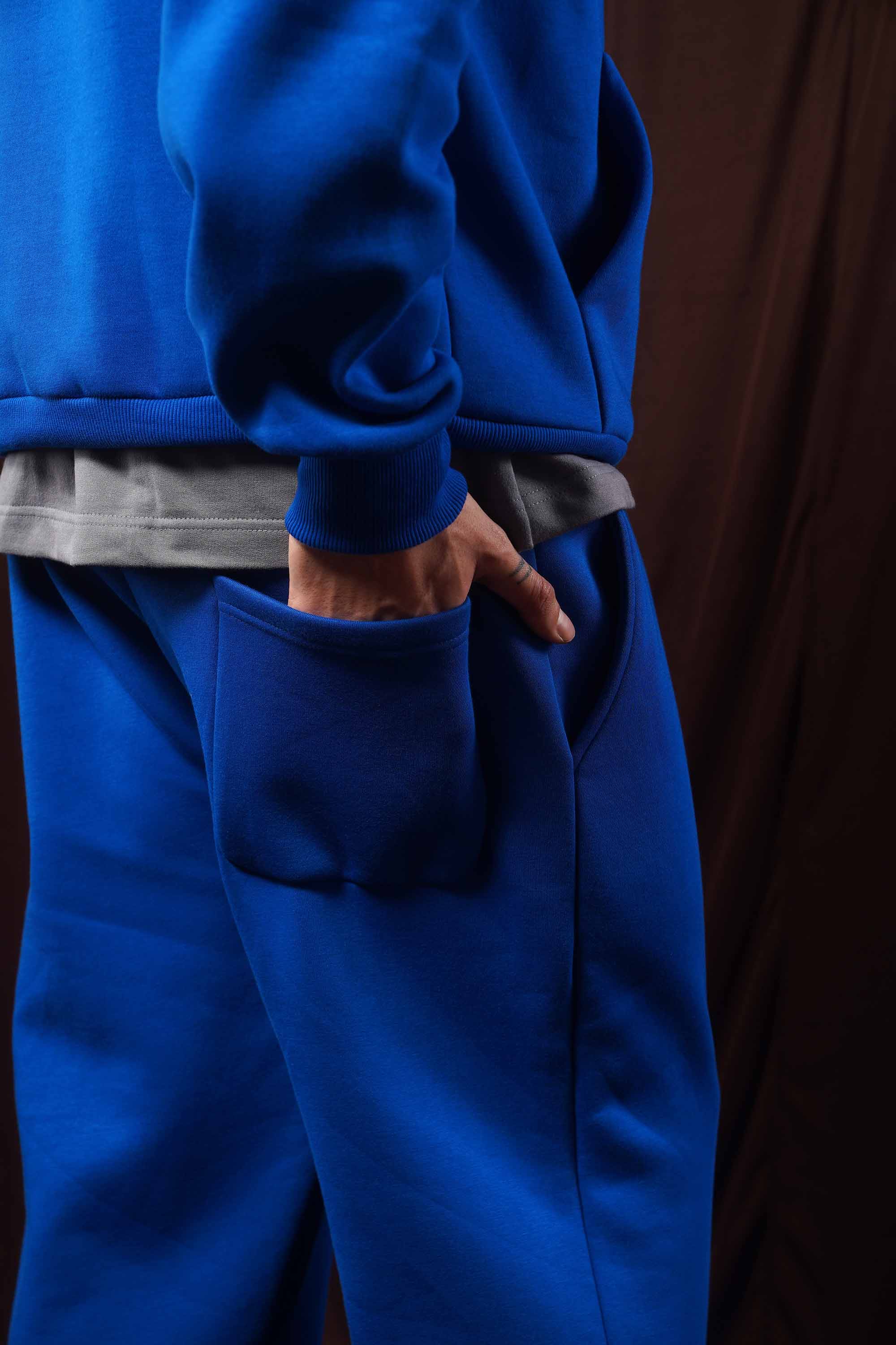 Cobalt Blue Straight Leg Sweatpant