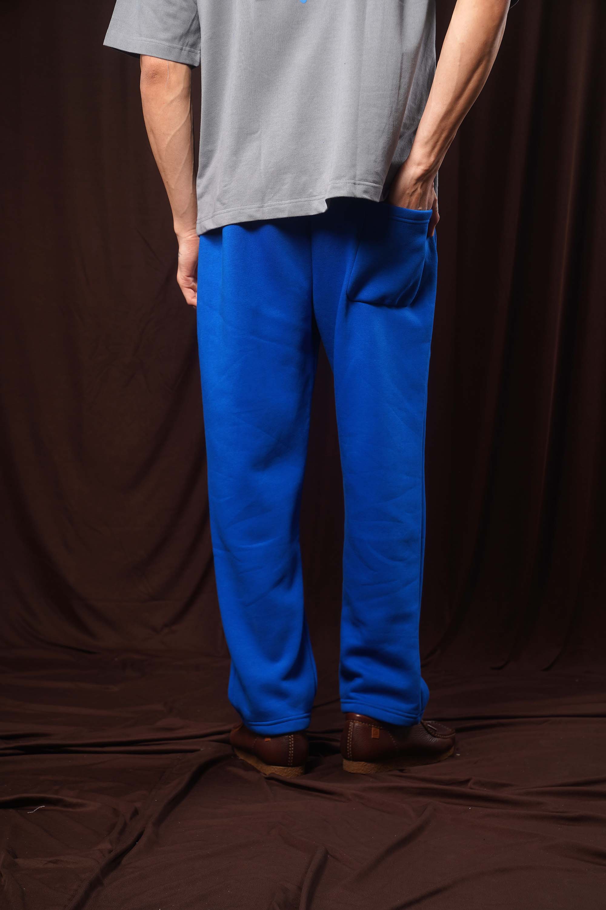 Cobalt Blue Straight Leg Sweatpant