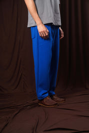 COBALT BLUE STRAIGHT LEG SWEATPANT