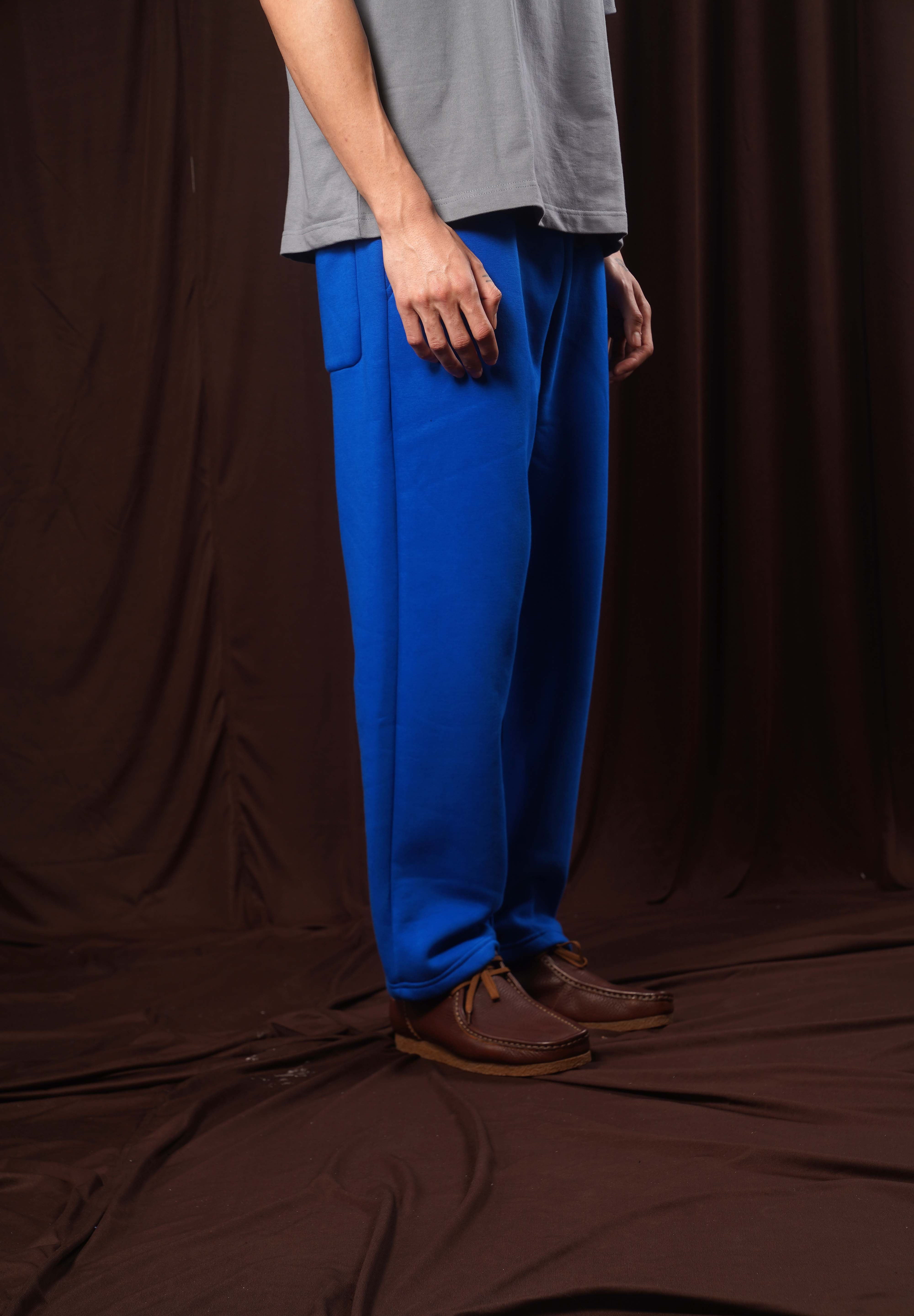 COBALT BLUE STRAIGHT LEG SWEATPANT