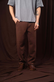 Bistre Brown Straight Leg Sweatpant