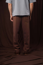 Bistre Brown Straight Leg Sweatpant