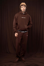 BISTRE BROWN BOX FIT HOODIE