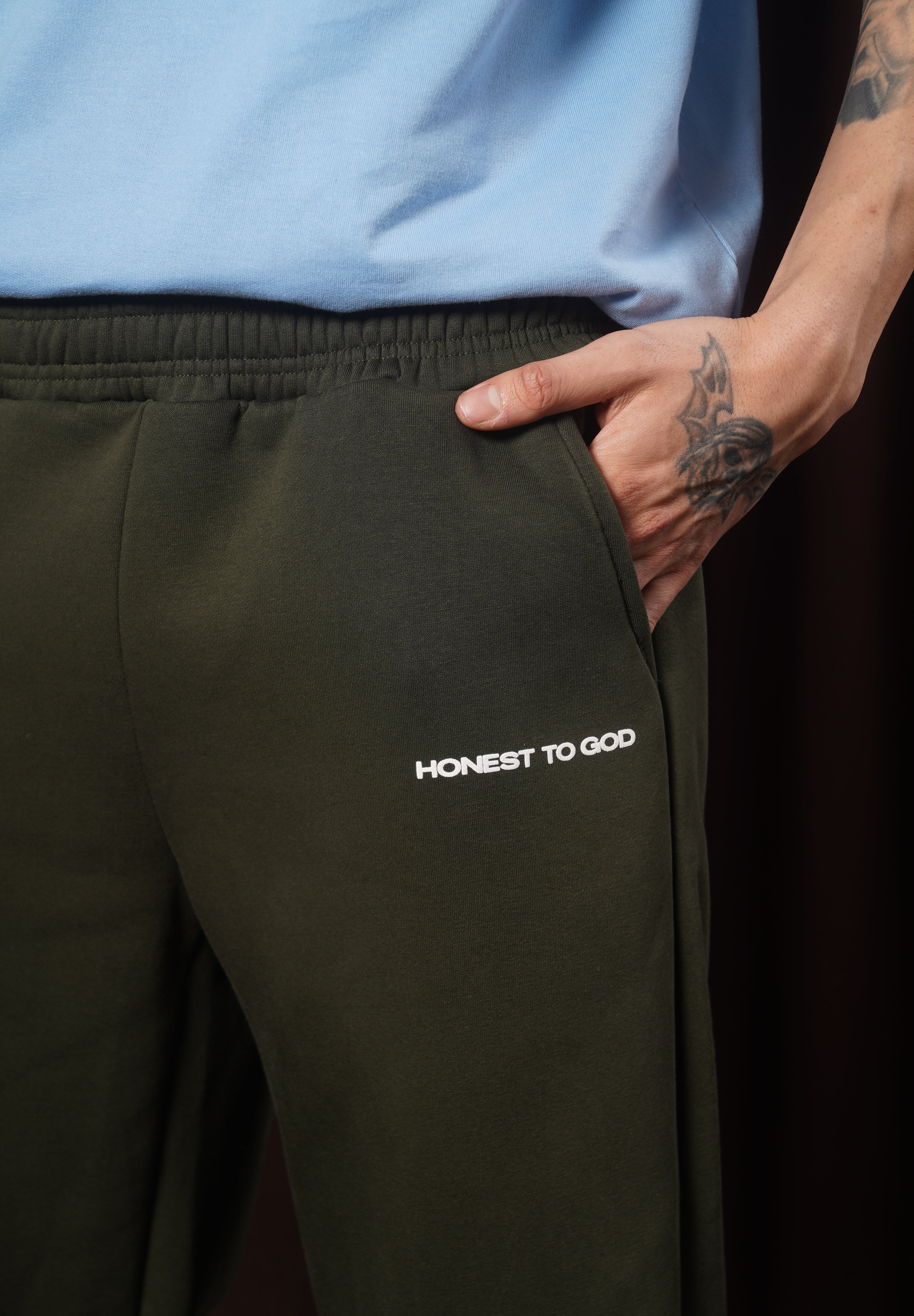 KOMBU GREEN STRAIGHT SWEATPANT