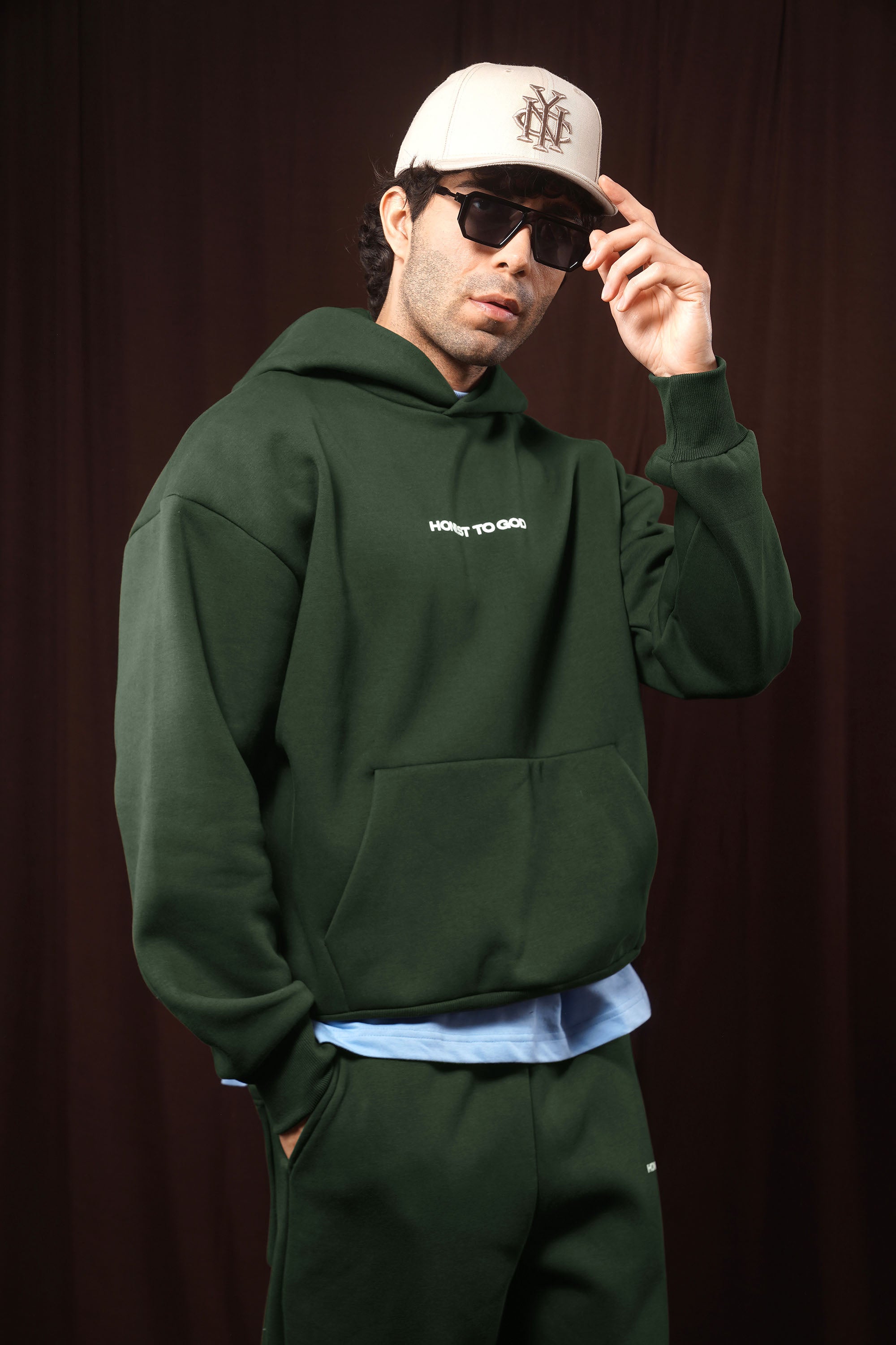 Kombu Green Box Fit Hoodie