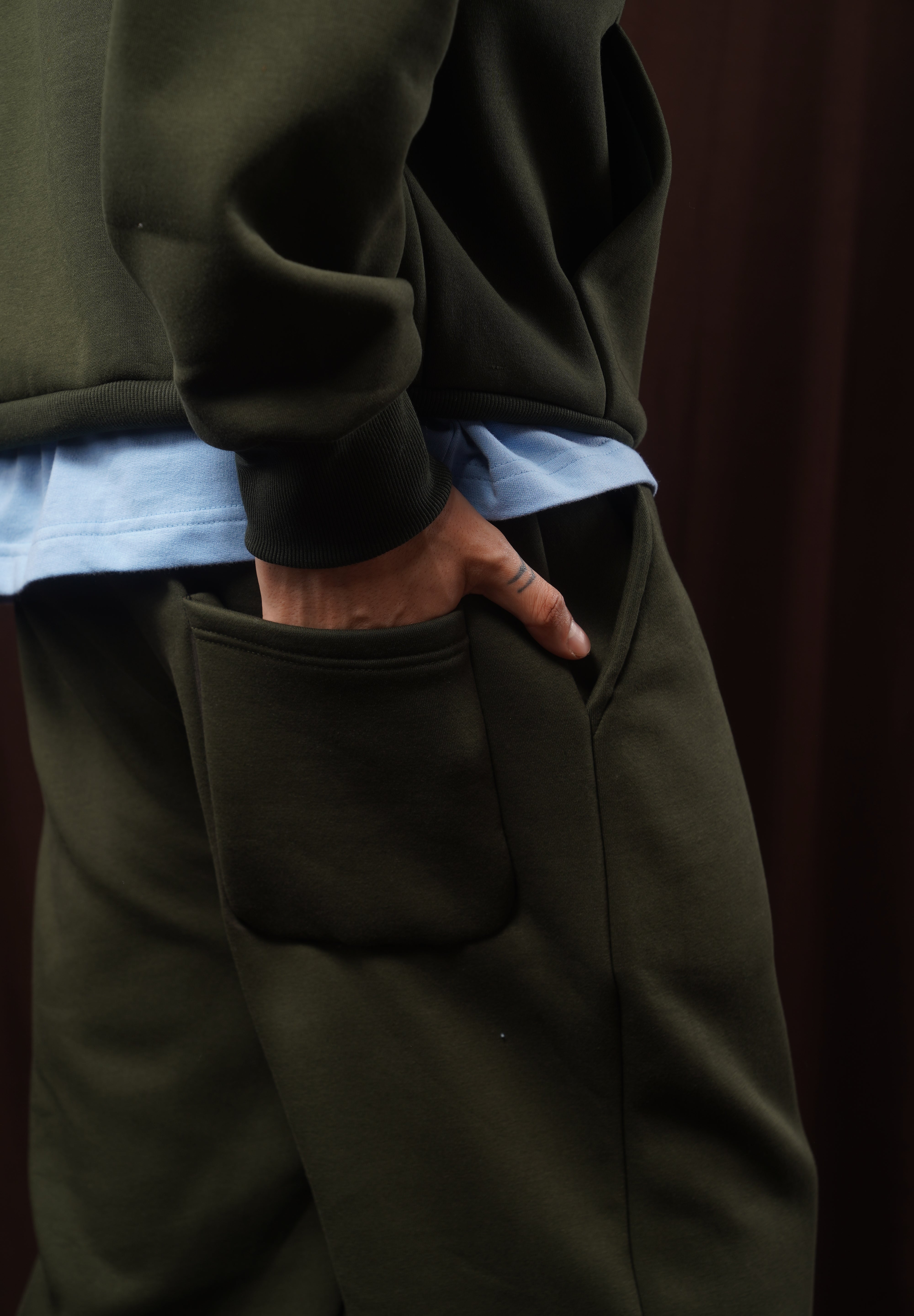 KOMBU GREEN STRAIGHT SWEATPANT