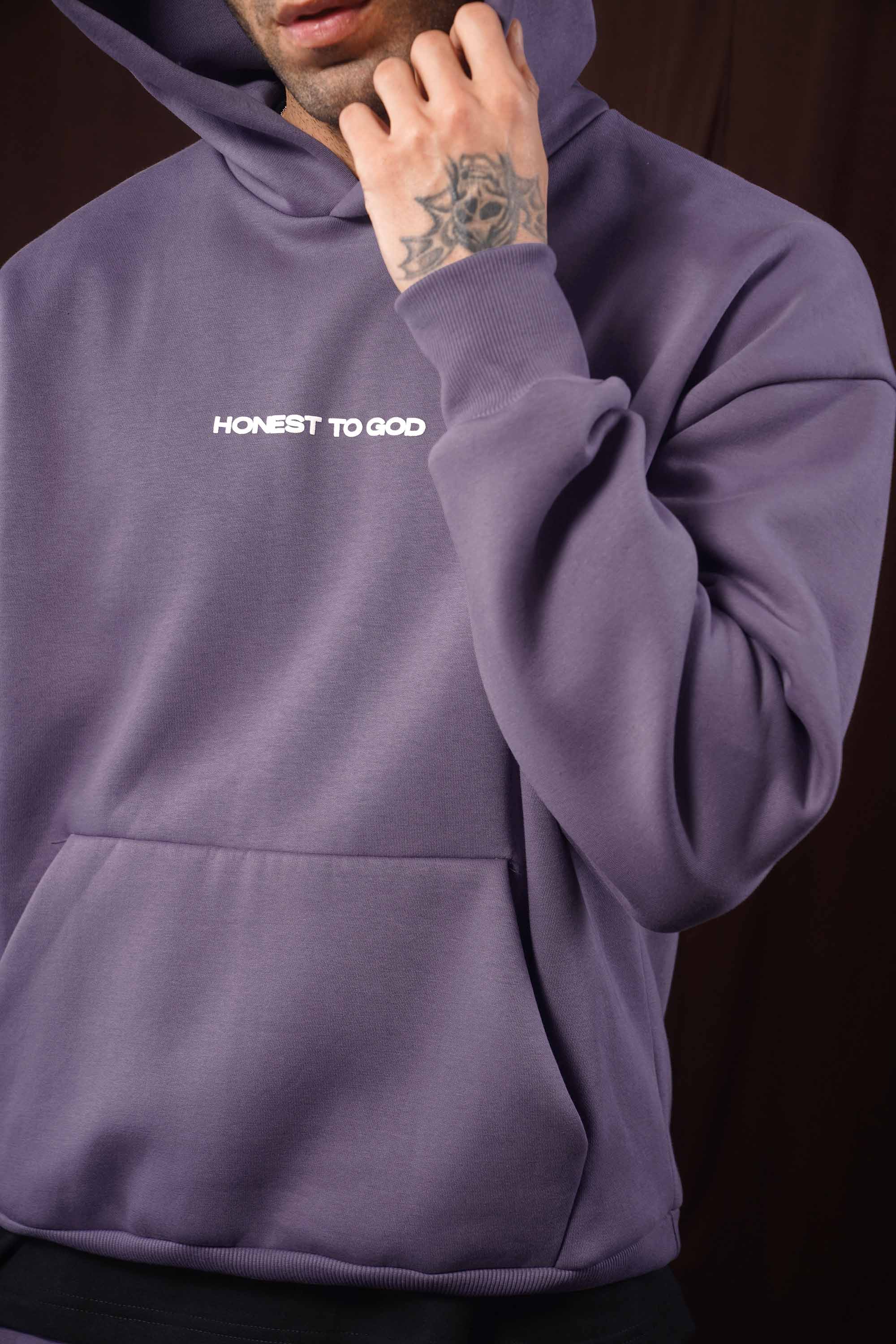Old Lavender Box Fit Hoodie