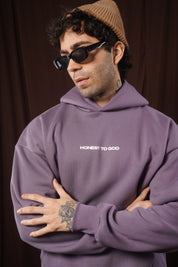 OLD LAVENDER BOX FIT HOODIE