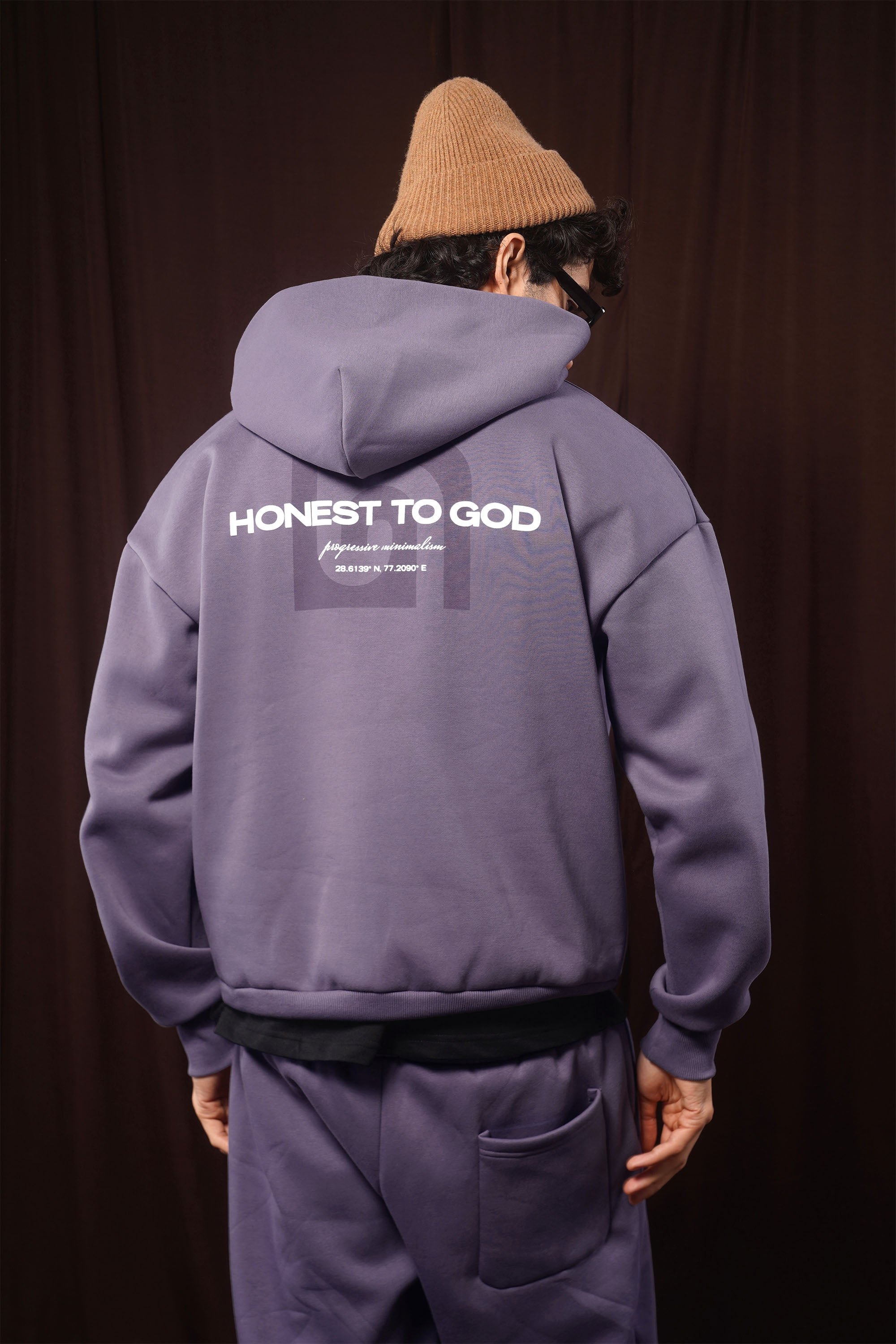 Old Lavender Box Fit Hoodie