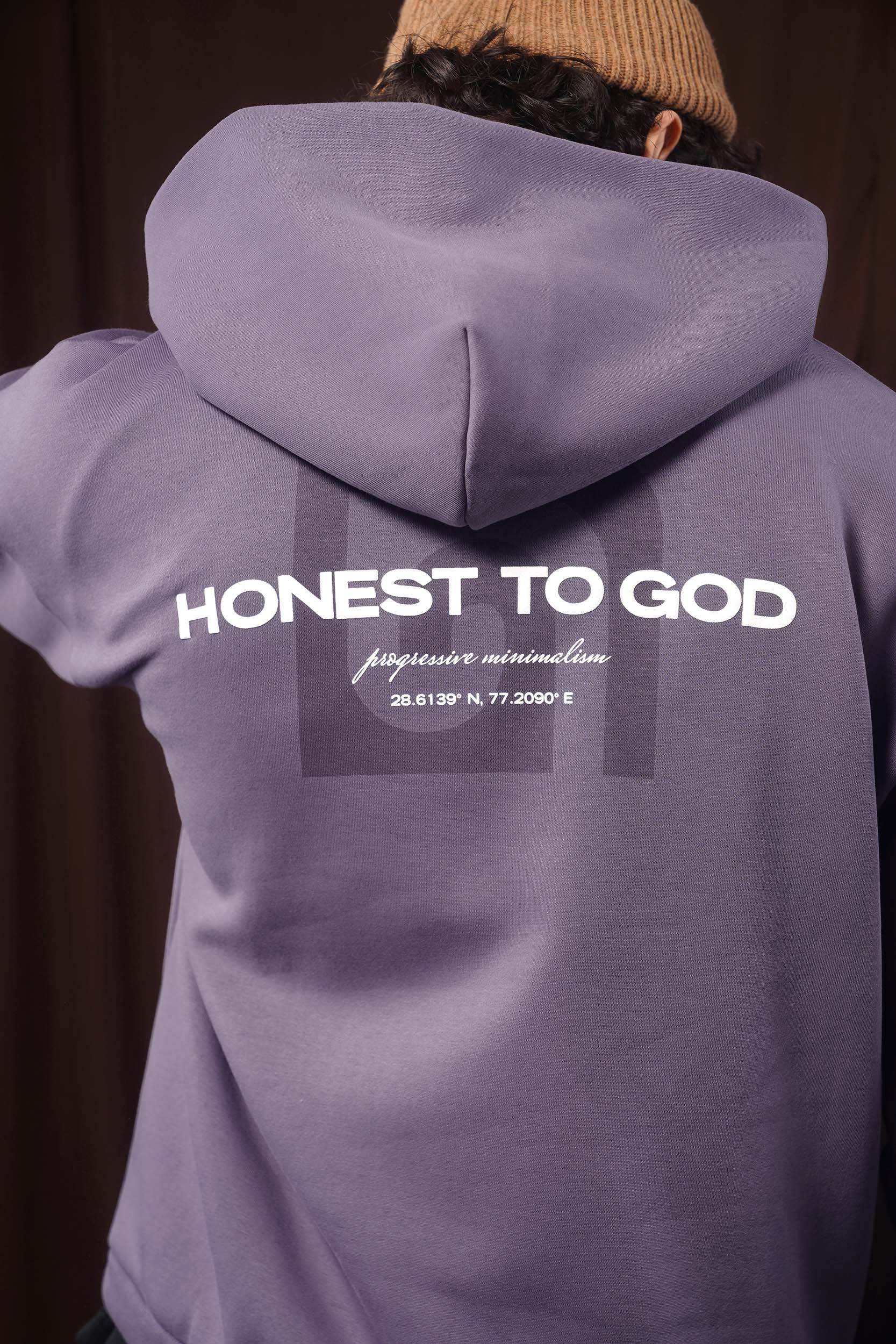 Old Lavender Box Fit Hoodie