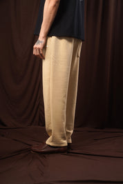 KHAKI CREAM STRAIGHT LEG SWEATPANT