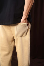 KHAKI CREAM STRAIGHT LEG SWEATPANT