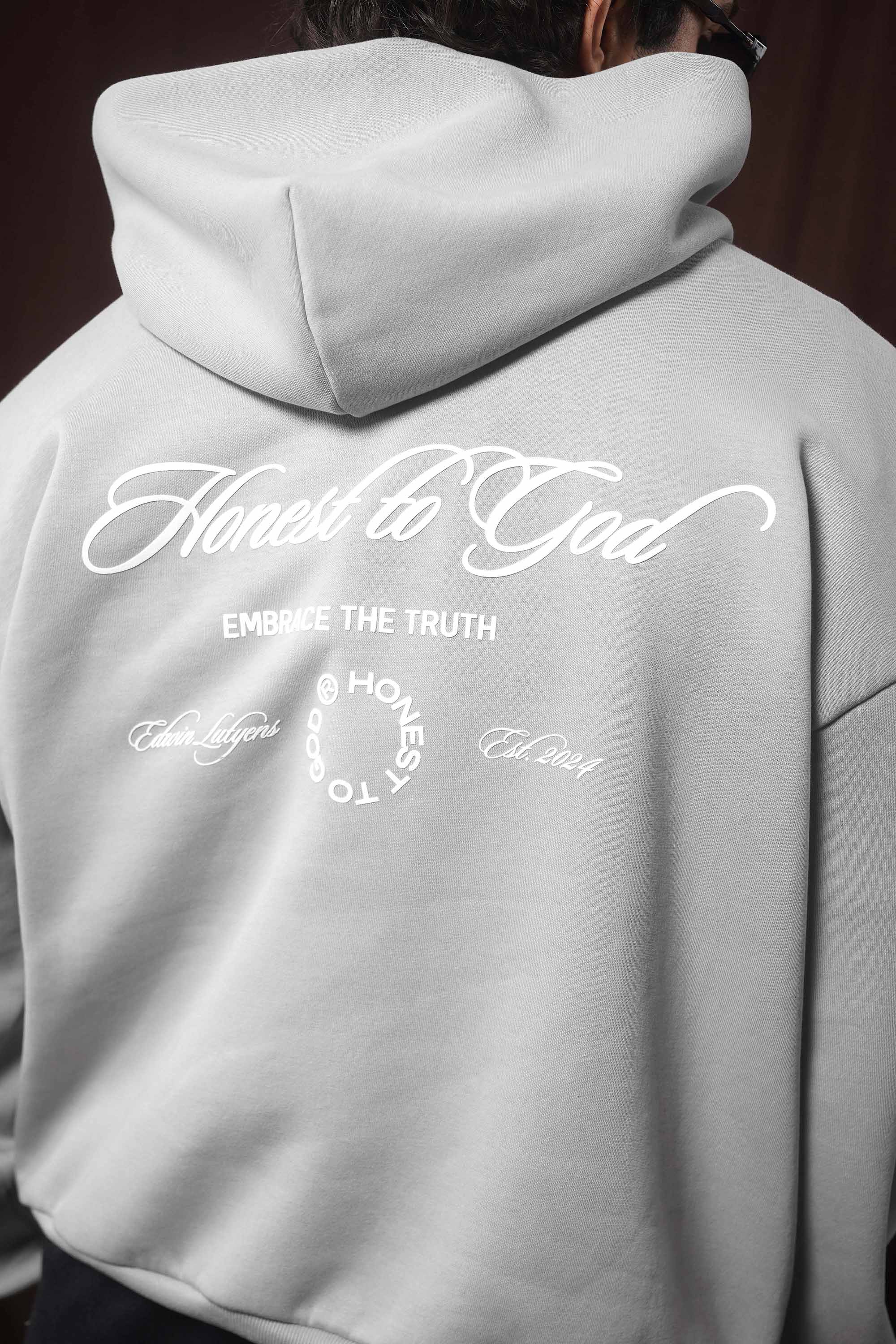 Light Gray Box Fit Hoodie