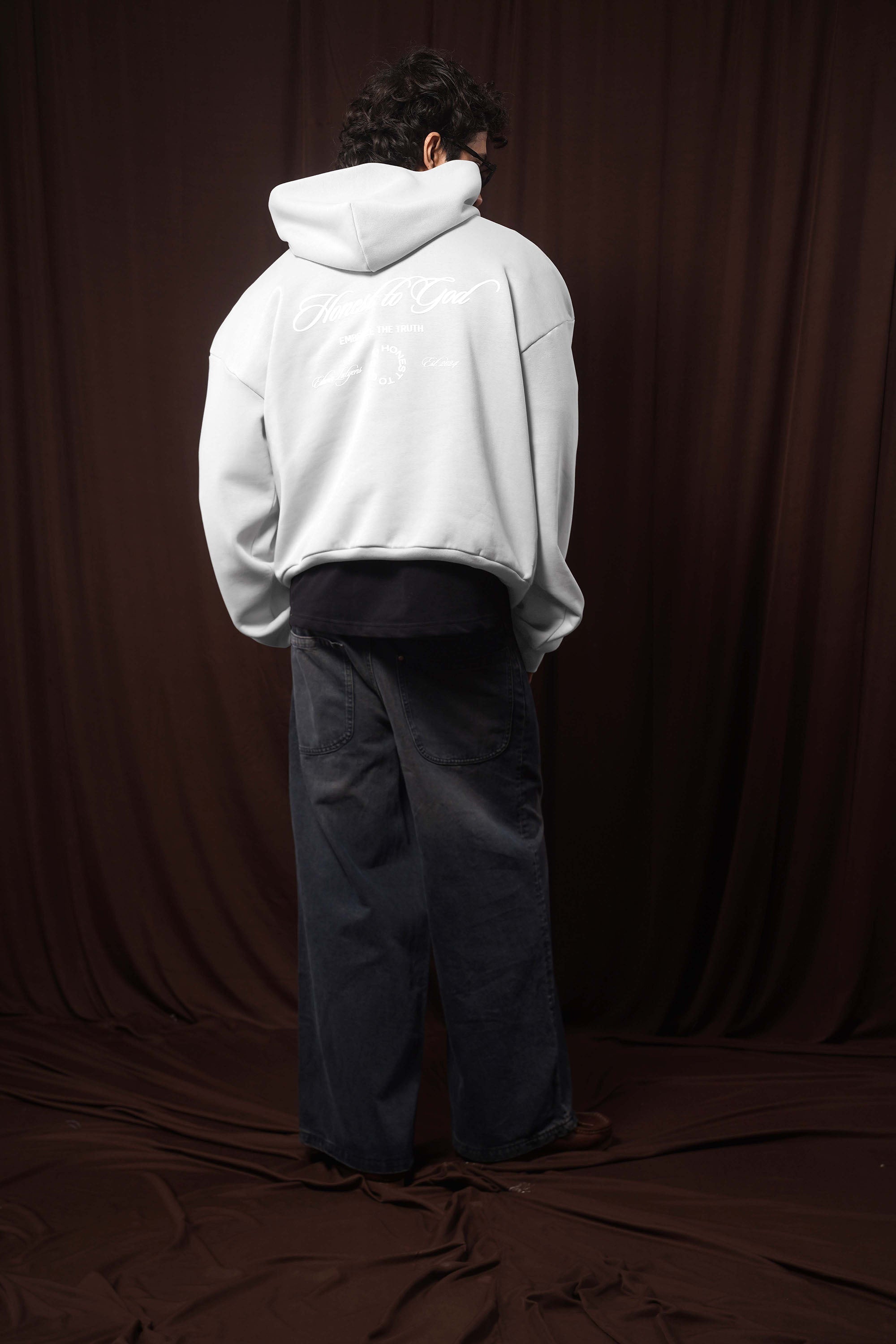 Light Gray Box Fit Hoodie