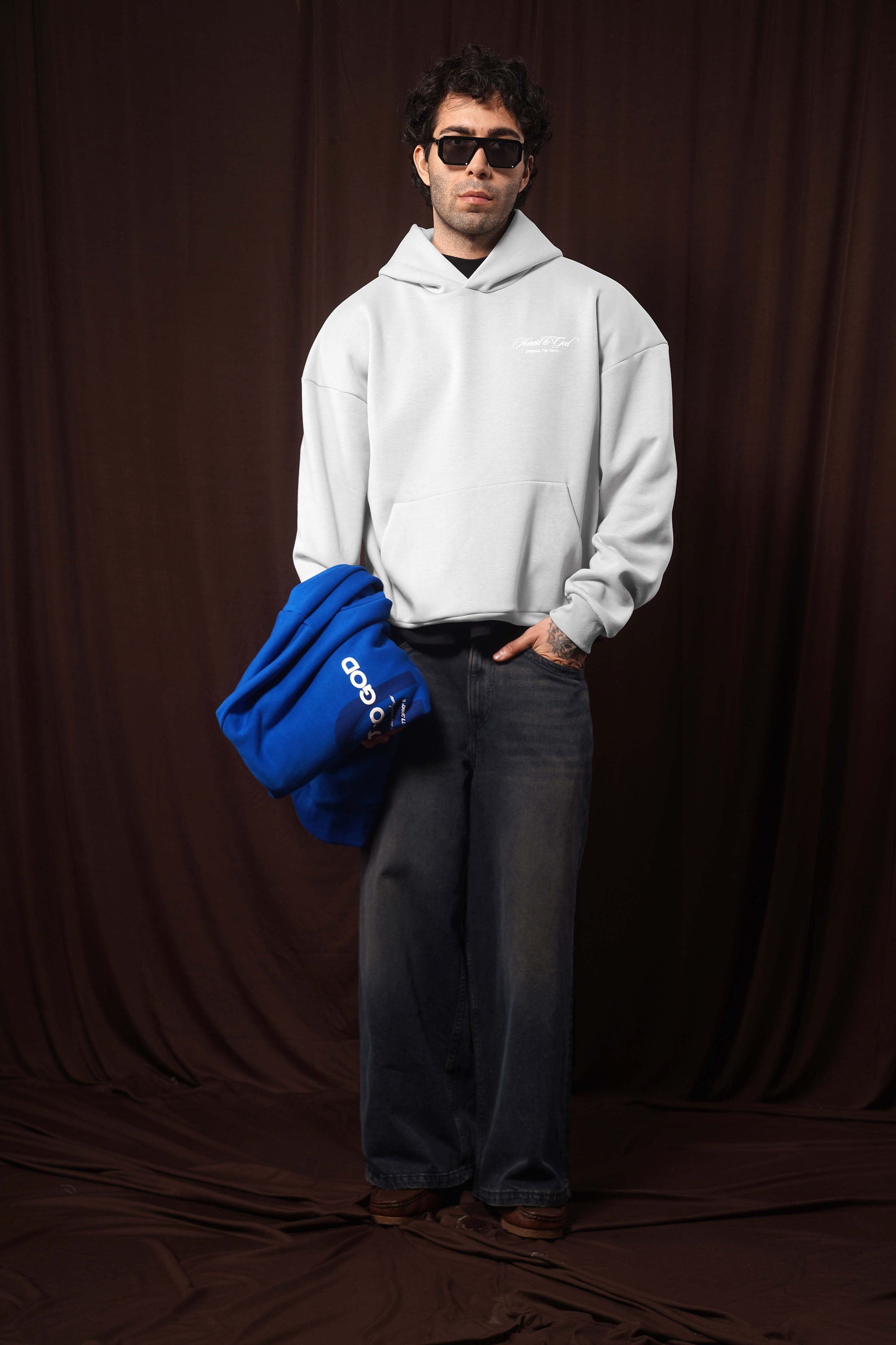 Light Gray Box Fit Hoodie