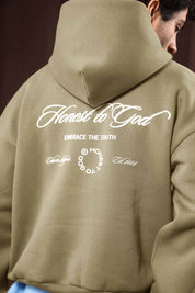 Dark Tan Box Fit Hoodie