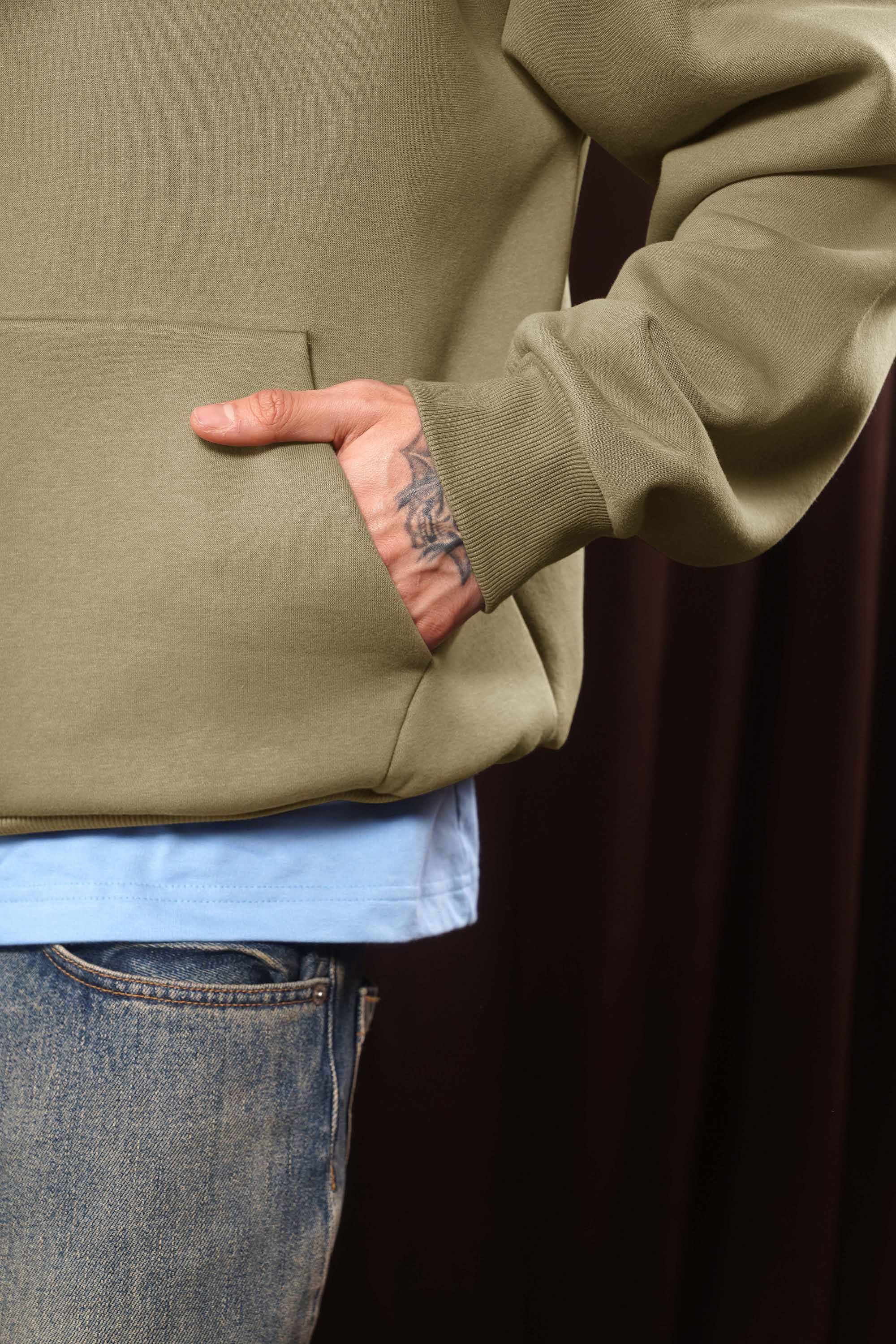 Dark Tan Box Fit Hoodie