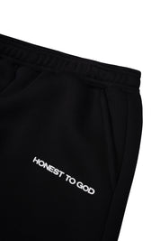 BLACK STRAIGHT LEG SWEATPANT