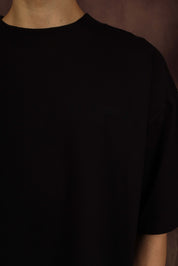 Black Blank Box Fit Tshirt