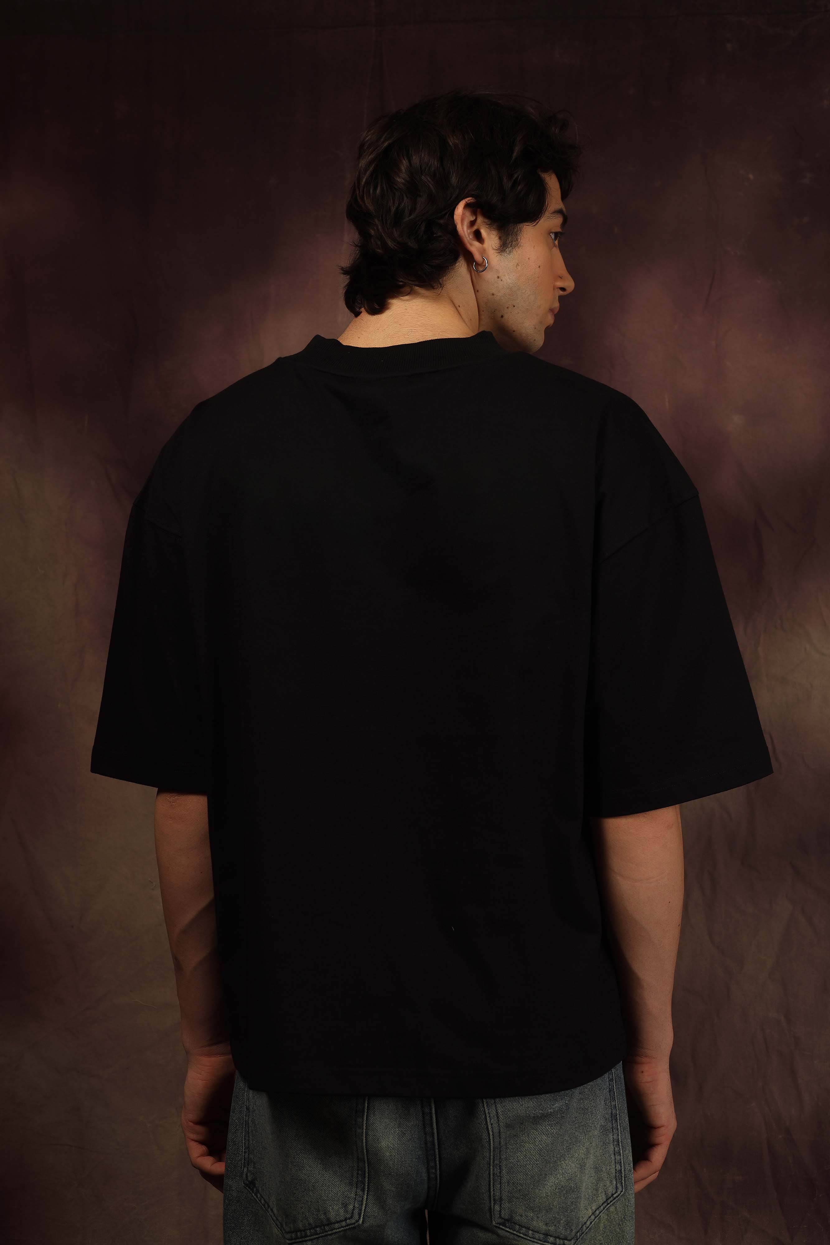 Black Blank Box Fit Tshirt