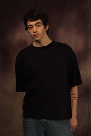 Black Blank Box Fit Tshirt