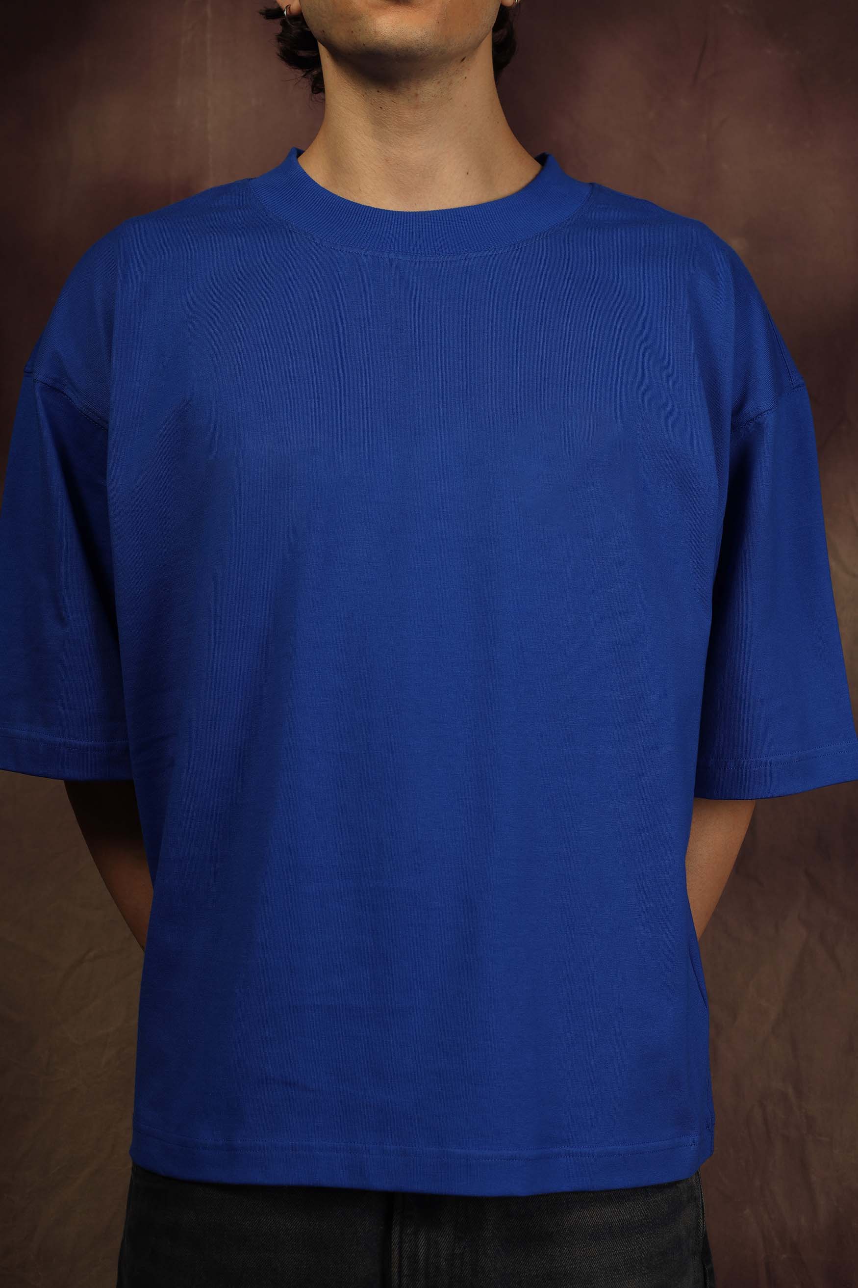 Cobalt Blue Blank Box Fit Tshirt