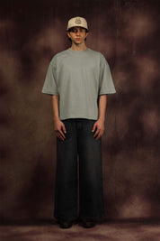 Ash Gray Blank Box Fit Tshirt