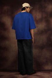 Cobalt Blue Blank Box Fit Tshirt