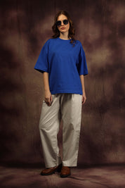 Cobalt Blue Blank Box Fit Tshirt