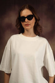 Off White Blank Box Fit Tshirt