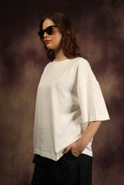 Off White Blank Box Fit Tshirt