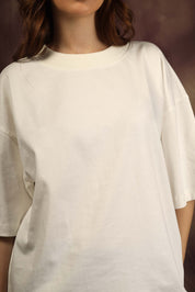 Off White Blank Box Fit Tshirt
