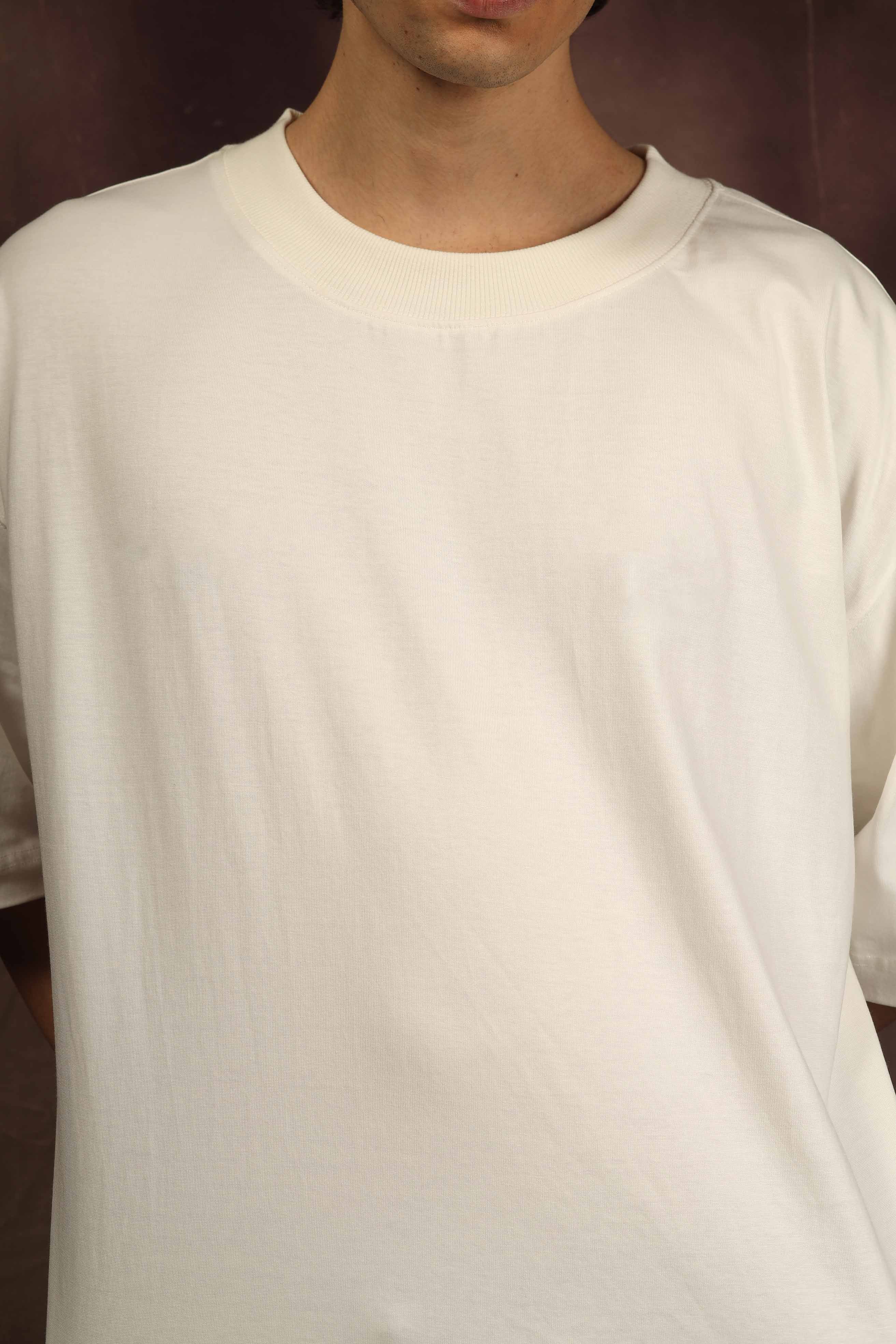 Off White Blank Box Fit Tshirt