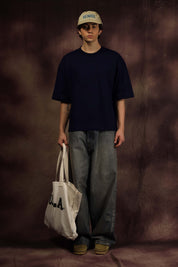 Navy Blue Blank Box Fit tshirt