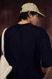 Navy Blue Blank Box Fit tshirt
