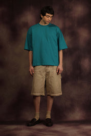 Teal Green Blank Box Fit Tshirt